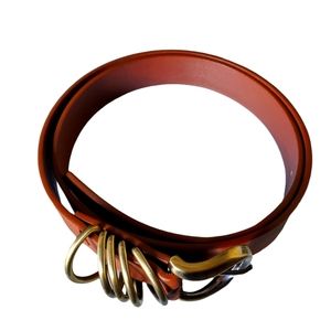 M/L brown gold brass Forever 21 belt